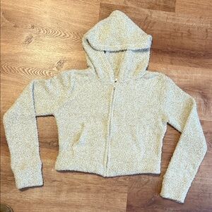 SO Cream Textured Hoodie